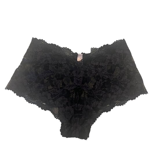Victorias Secret Black Lace Bralette & High-Waist Panty Set - Picture 3 of 9
